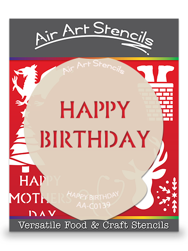 Happy Birthday Stencil 360 Lasers